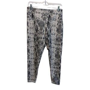 Balance Collection Ultra Soft Leggings Snakeskin Print Size XL
